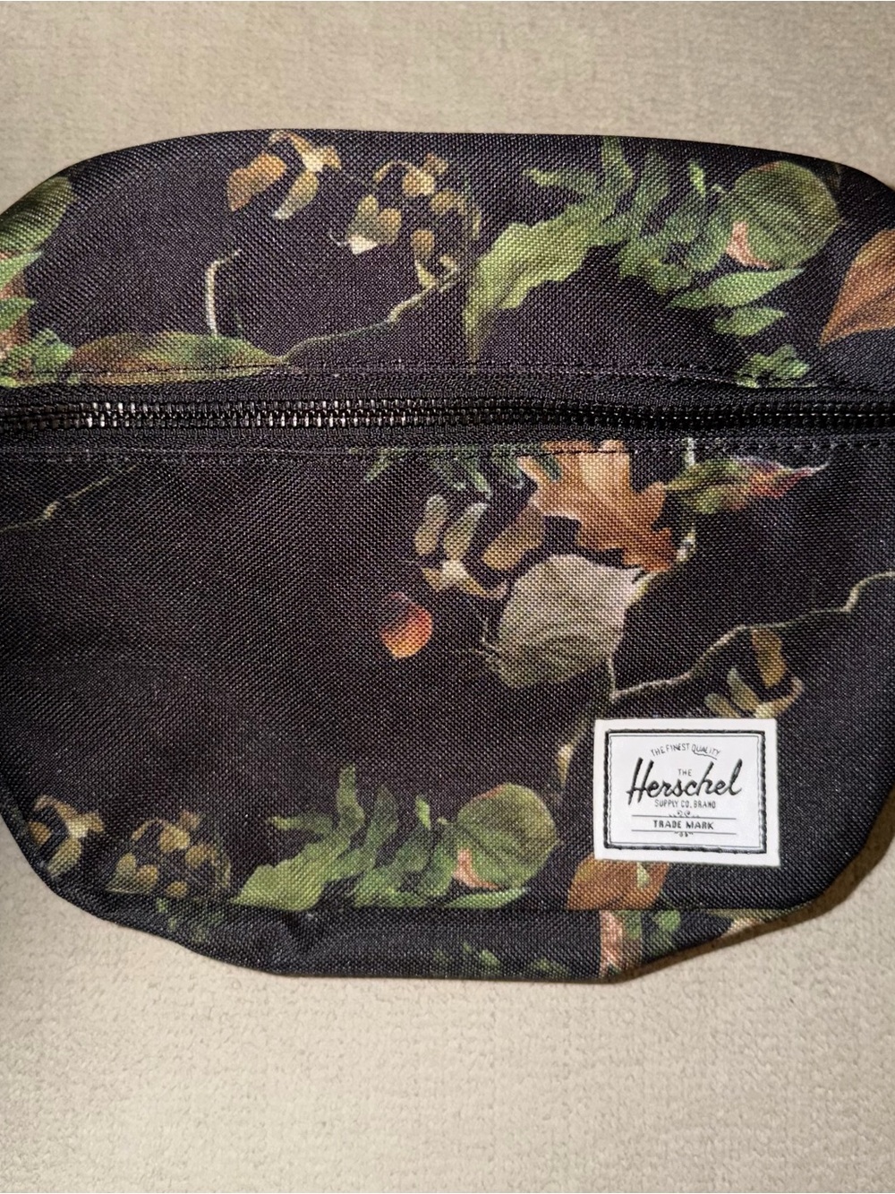 Herschel Supply Company Black Floral Print Hip Pack